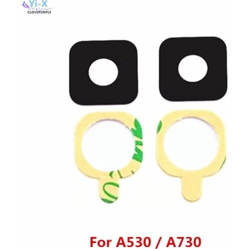 10pcs/lot Rear Back Camera glass Lens For Samsung Galaxy A8 2018 A530 A530F A8 plus +A730 A730F with adhesive Sticker