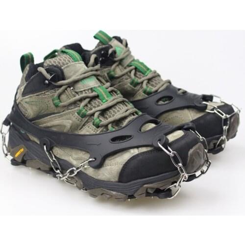 12 Spikes Ice Cleats Snow Grips for Walking Anti Slip Walk Traction Cleats Snow Ice Grippers Spikes and Grips Hiking Climbing