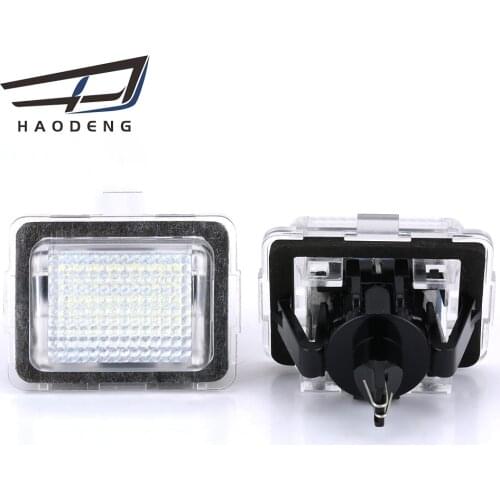 2Pcs/A Set Car LED Number License Plate Light For Mercedes-Benz W204 W204 5D W212 W216 W221 CanBus No Error Turn Signal 12v