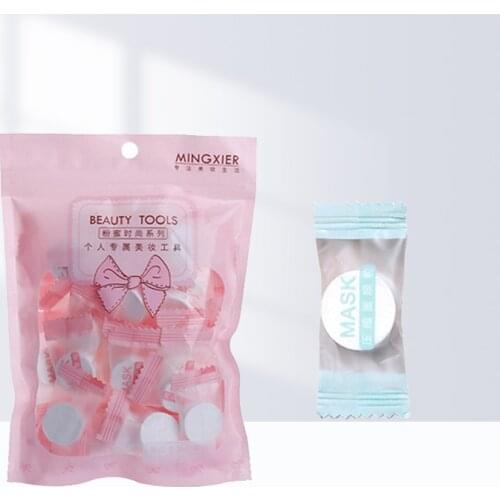 30pc/Bag Moisturizing Disposable Compressed Facial Mask Ultra-Thin Cotton Facial Sheet DIY Face Skin Care Wrapped Masks Paper