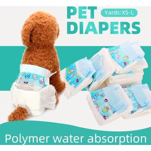 5pcs/Pack Dog Physiological Pants XS S M L Diaper Sanitary Female Dog Shorts Panties Dog Briefs Underwear Large Capacity Diapers