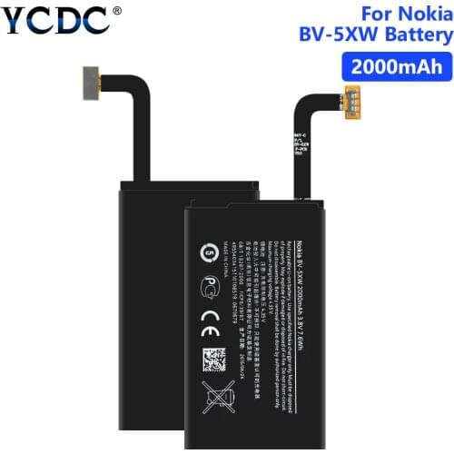 BV-5XW 2000mAh Lithium Replacement Battery For Nokia Lumia 1020 EOS Zoom Lumia1020 RM-876 RM-875 RM-877 RM 876 875 877