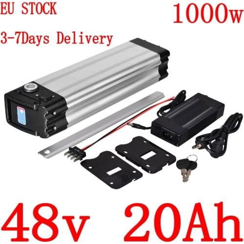 48V 500W 750W 1000W Ebike Battery 48V 15AH electric bike battery 48v 10ah 13ah 15ah 16ah lithium ion battery with 2A charger