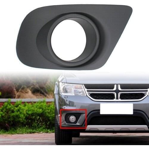 Auto Right Side Fog Light Cover 68088686AB For 2011-2020 DODGE JOURNEY CHRYSLER 200 Black ABS Plastic