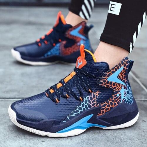 Boy Brand Basketball Shoes High Upper Basketball Boots Non Slip Outdoor Trainers High Quality Athletic Shoes zapatillas hombre