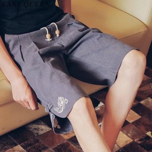 Trousers traditional chinese clothing for women online chinese store solid men pants elastic waist casual men pants AA3881 Y A