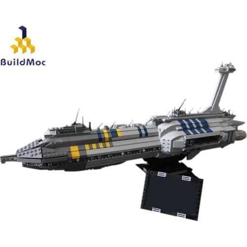 Buildmoc Space War Invisible Hand Providence-class Movie Series Weapon Modular Destroyer Warship Building Block Model Toy Gift