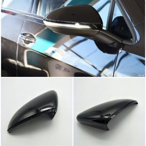 Apply to Golf 7 MK7 Outer reversing mirror shell Rear view lens cover black