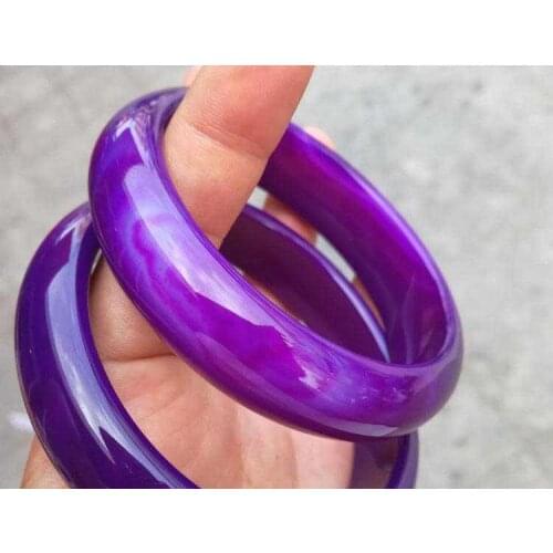 Pure Natural Ice Agate Narrow Bracelet #Round clause Primary Chalcedony Bracelet bangle Special Price