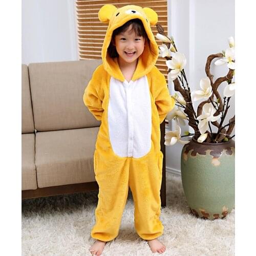 Kids pajamas children sleepwear baby pajamas sets boys girls animal Rilakkuma Bear pyjama pijama nightwear clothes kids Onesies