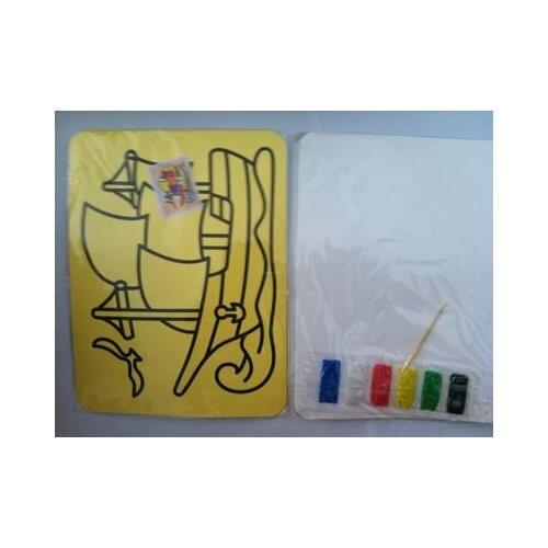 DIY Sand art kits for childrens educational toys diy toys 15x21cm with color sand