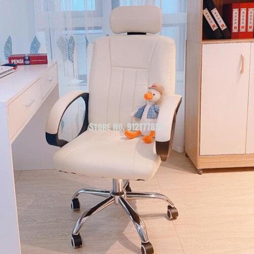 Home Computer Chair Bedroom Dormitory Comfortable Office Lift Swivel Chair Simple Learning Writing Desk Back Seat