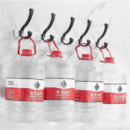 Bathroom Towel Hook Coat Rack Hallway Balcony Hat Hook Clothes Hanger Wall Rack Corner Kitchen Toilet Brack Hook Bedroom Door