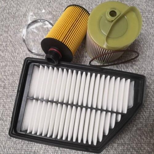 3pcs Oil Filter+Air Filter+Diesel Fuel Filter For Ssangyong Korando 2.0L Diesel Car