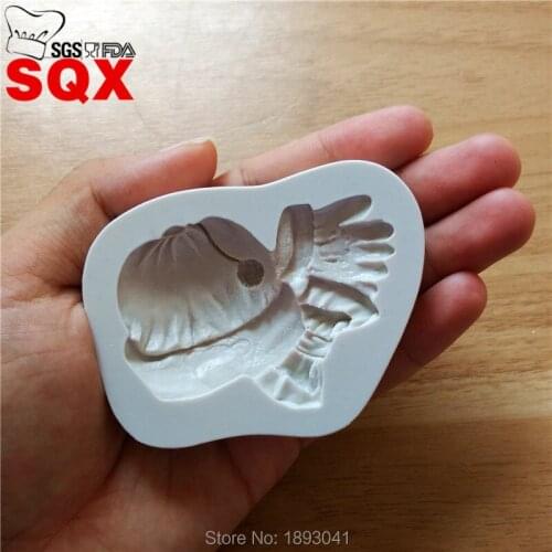 NEW! Shoe Cake Decorative Baking Tool Fuzzy Ball Baby Fondant Silicone Mold 3d Silicone Cake Mold for Cake Decoration SQ16285