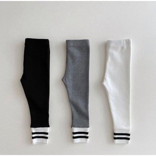 2021 Autumn Newborn Baby Clothes Infant Boys Girls Striped Leggings Casual Kids Pants