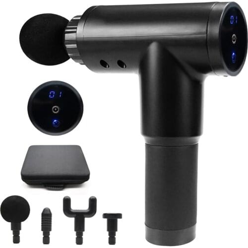 Syeosye Muscle Massage Gun High Speed Fascial Gun Vibration Massager Thera Gun Fitness Decompose Lactic Relief Pain Relax Body