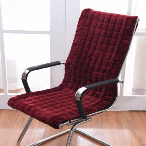 Rectangle Winter Chair Cushion Rocking Chair Seat Pad Office Chair Cushions Integrated Seat Mat Europe Style Warm Seat Cushion