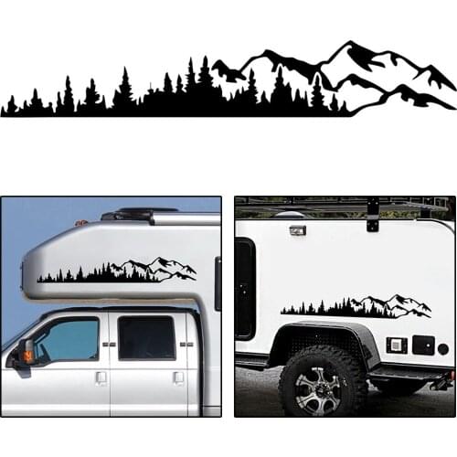 PVC Car Removable Sticker Totem Waterproof Black RV Universal Vehicles