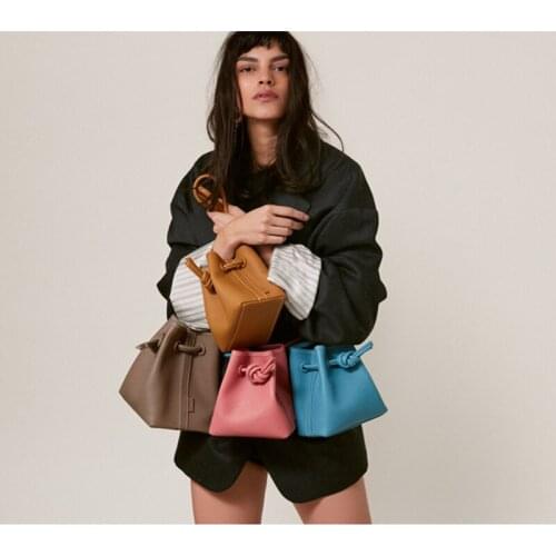 Bag female 2021 new niche design bucket bag shoulder bag diagonal bag handbag vegetable basket female bag