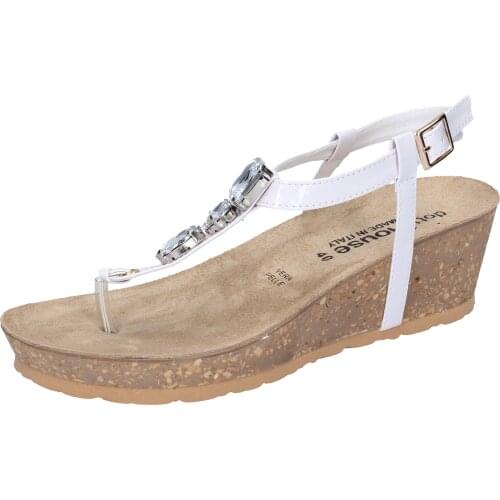Dr. HOUSE sandals women patent leather White