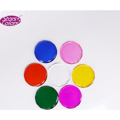 StarsColors 7 Different Colors 5 pieces/Lot Polygon Crystal Colorful Eyelash Glue holder Make Up Tools slow the glue to Dry