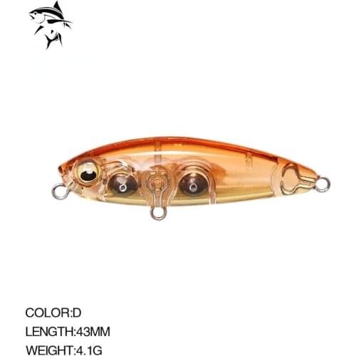 2021 Terrier Pencil Lure 43mm 4.1g Rockfishing Fishing Lures Pencil Woblers Mini for Fishing Trout Carp Fish Sinking Stickbaits