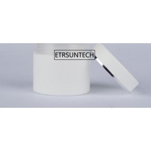 30g 50g 100g plastic white double layer cream jar with silver rim, empty makeup container for cosmetic packaging F20171159