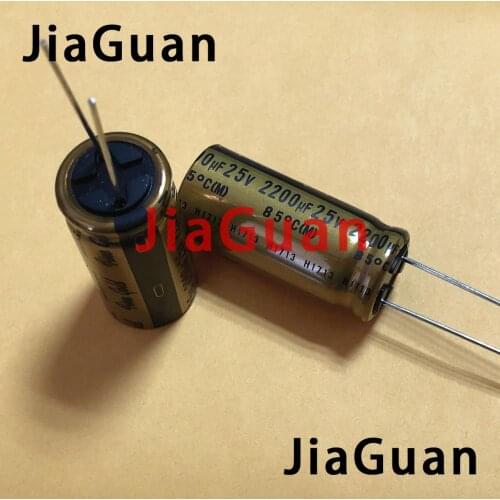 4PCS NICHICON FG 25V2200UF 16x35.5MM fine gold 2200UF 25V FineGold 2200UF25V MUSE Audio Capacitor 2200UF/25V