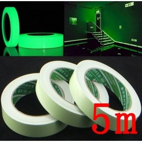 5M/Roll Luminous Tape Self-adhesive Glow In The Dark Safety Stage Home Decorations Warning Tape