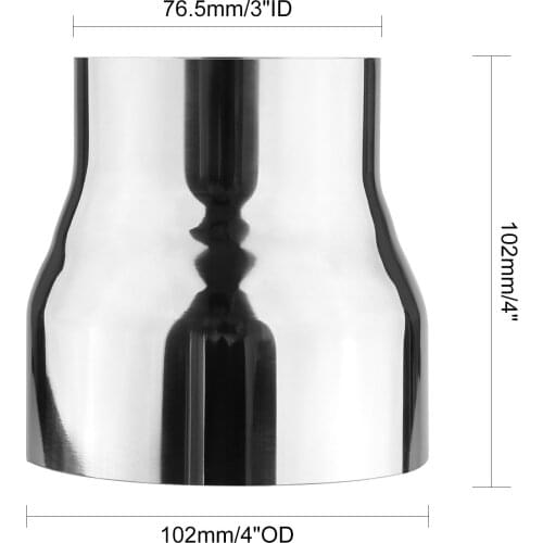 3" ID To 4" OD Exhaust Pipe To Pipe Coupling Coupler Connector Adapter
