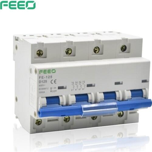 FEEO 4P FE-125 400V 125A mini circuit breaker AC MCB