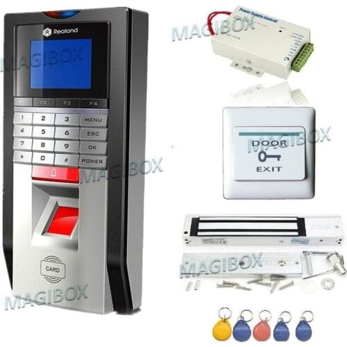 Bio Door Fingerprint and RFID Card Door Access Control System & Time Attendance Kits+Magnetic lock