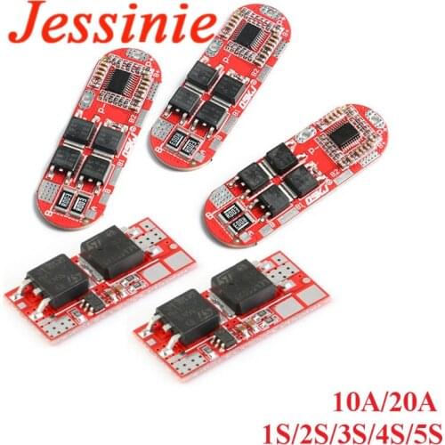 BMS 1S 2S 10A 3S 4S 5S 20A 25A 18650 Li-ion Lipo Lithium Battery Protection Circuit Charging Board Module PCB PCM Lipo Cell PCB