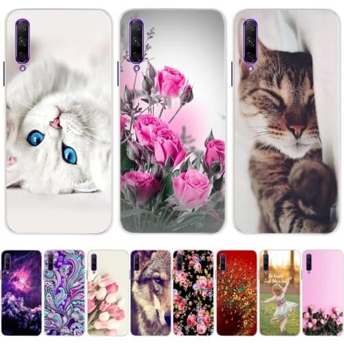 For Huawei P Smart Pro Case for on Huawei PSmart PSmart Pro 2019 Case Cover Soft Patterned Silicone Phone Back Cases Coque Cover