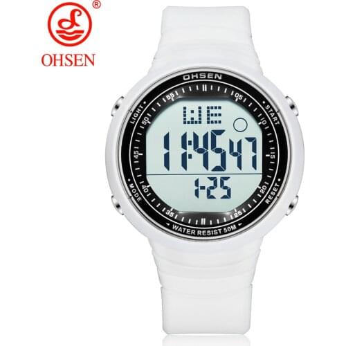 Digital LED waterproof men boys wristwatch camouflage Black military electronic silicone sport watch stopwatch relogio masculino