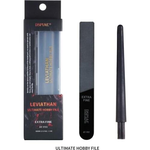 DSPIAE AT-F01 Leviathan Ultimate Hobby Carbon Ceramic File - Extra Fine with Cleaning Brush and Cleaning Glue