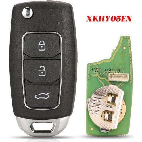 Jingyuqin XKHY05EN VVDI2 Mini Key Tool 3 Buttons For Hyundai Type VVDI Xhorse Wire Remote Control Car Key Universal