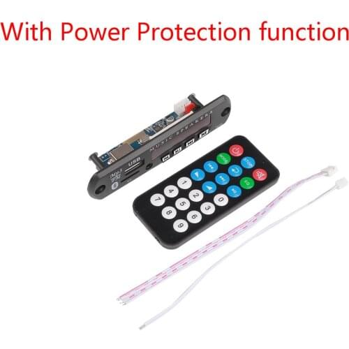 Kebidu 12V MP3 WMA Audio Module Decoder Board USB TF Radio Bluetooth5.0 Wireless Music Car MP3 Player With Remote Control