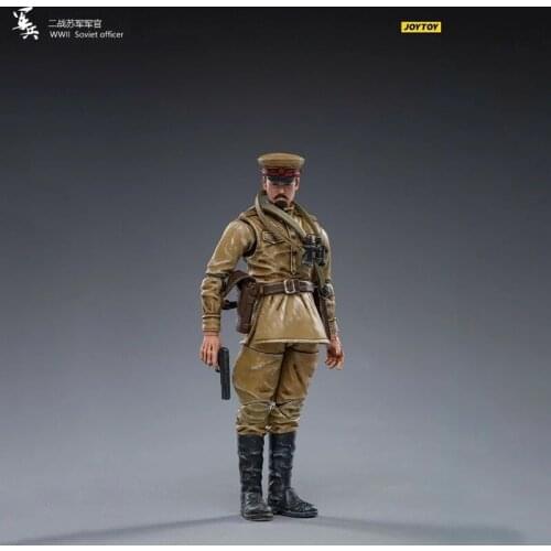 1/18 JOYTOY JT0845 Mini Figure WWII Soviet Officer Model Male Soldier Collection