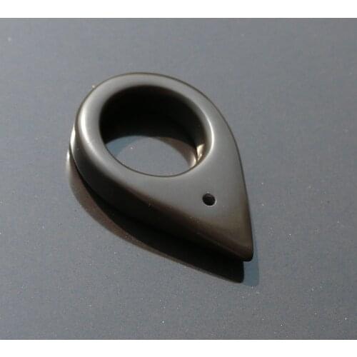 Si Bin Natural Bian Stone acupuncture massage ring can neck waist wearable as pendant / necklace finger cone body massager