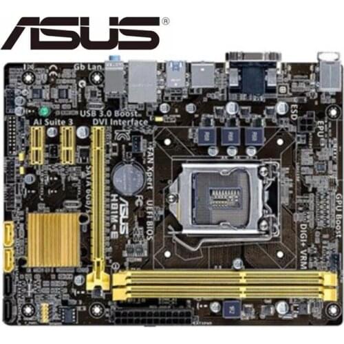 For ASUS H81M-E original motherboard LGA 1150 DDR3 For i3 i5 i7 cpu 16GB SATA3 USB2.0 USB3.0 used sales Desktop motherboard pc