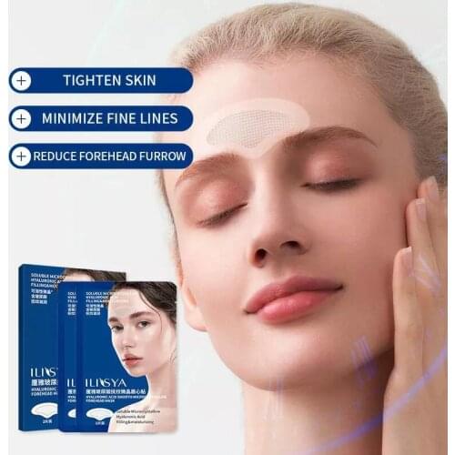 Micro-Needle Forehead Patches Anti-wrinkle Hyaluronic Acid Sticker Lifting Firming Anti-Aging Forehead Treatment
