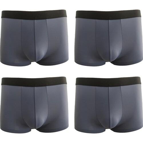Mens Underwear Ice Silk Soft Comfortable Underwear