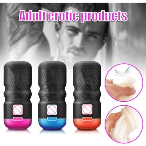 Male Masturbator Artificial Mouth Vagina Masturbation Massager Aircraft Cup Adult Toy сексигрушки Dropshipping --01