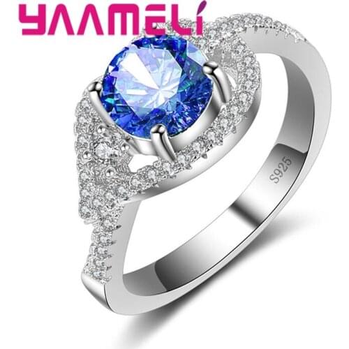 Natural Rustic Style Leaf Shape 925 Sterling Silver With Multi-color Crystal Stone Ring Dating For Lady Romance