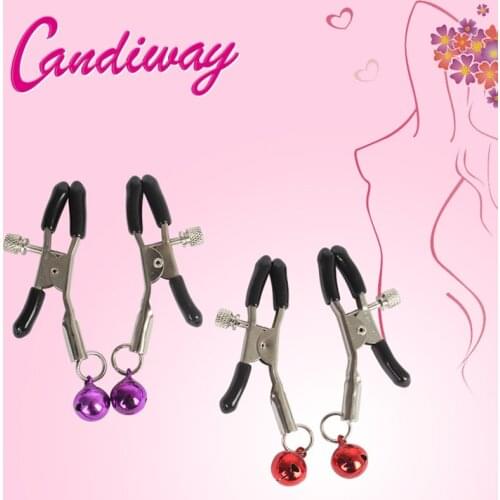 Fancy jingle bells Nipple Clamps Tickle and tease sensitive nipples with adjustable clamps cosplay game sex toys for couples