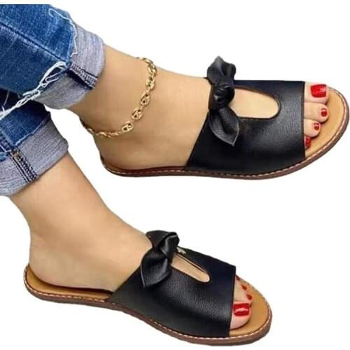 Sandals for Women Flat Slip On Summer Sandals Casual Comfortable Flip Flops Beach Shoes Elastic Flat Sandals