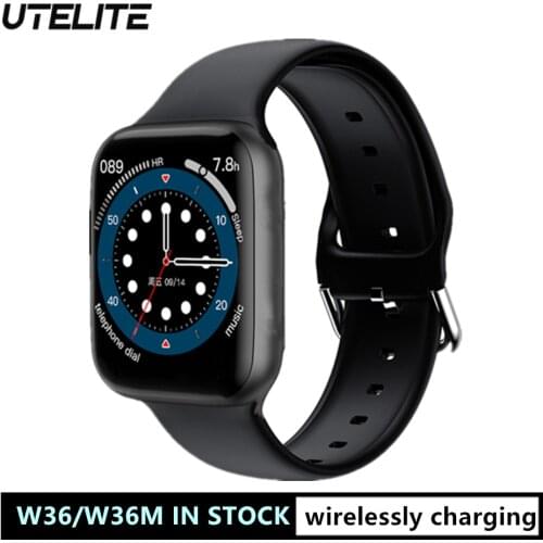 UTELITE W36 Smart Watch Women Body Temperature 1.75 inch Square Screen Bluetooth Call IP68 Series 6 Mens Watch PK iwo 13 12 w26