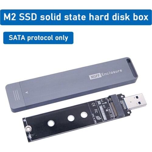 Tccmebius M.2 mobile hard disk box NGFF to USB3.0 external notebook SATA protocol SSD external solid state hard disk box